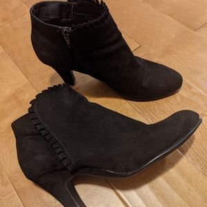 Aerosole black suede ankle boots